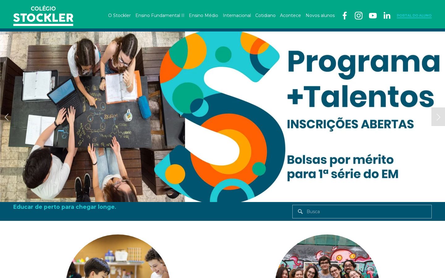 Site Colégio Stockler